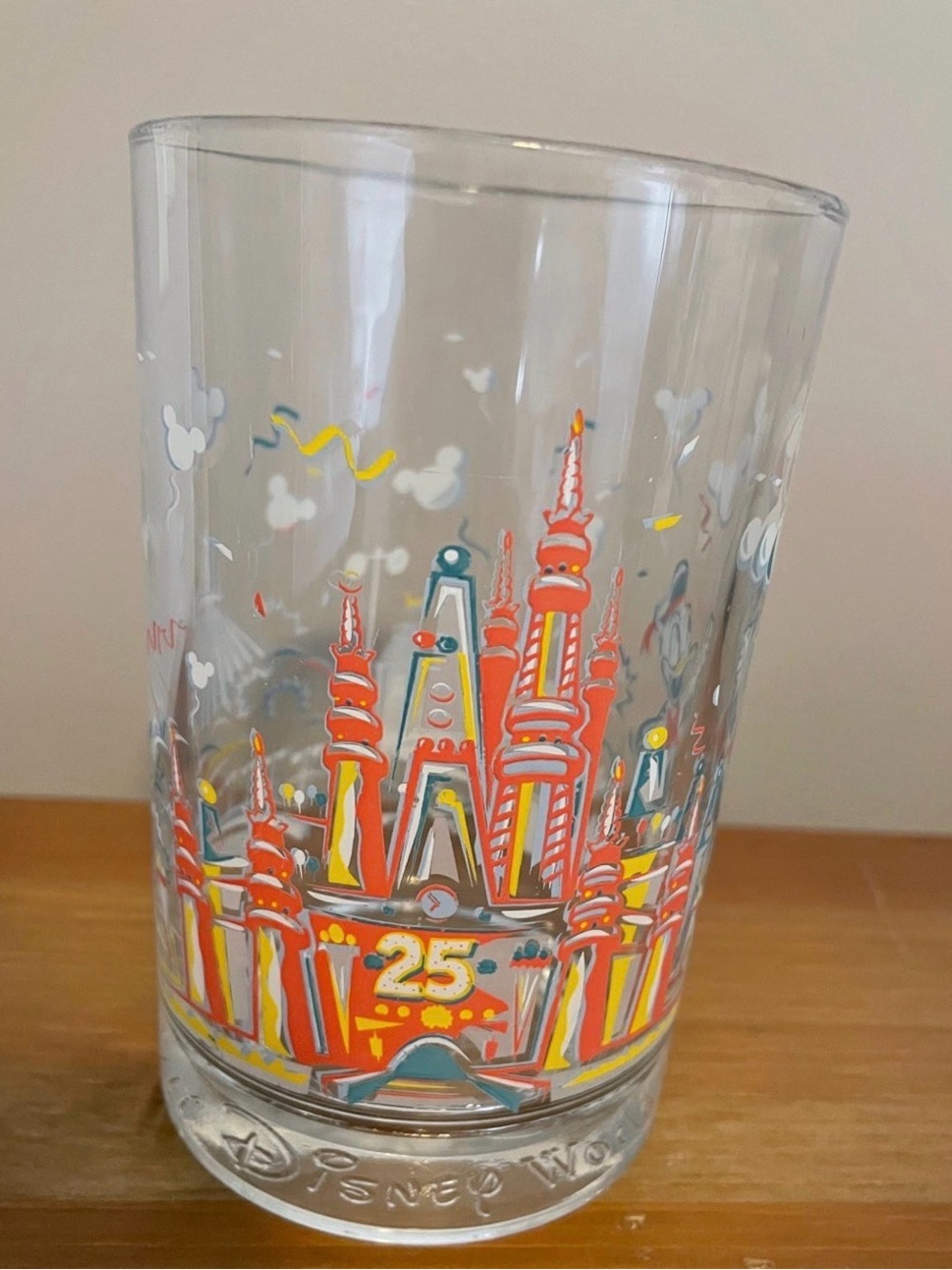 Walt Disney World McDonald’s Remember the Magic 25th Anniversary glass